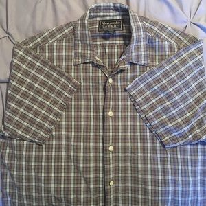 Abercrombie and Fitch short sleeve plaid shirt